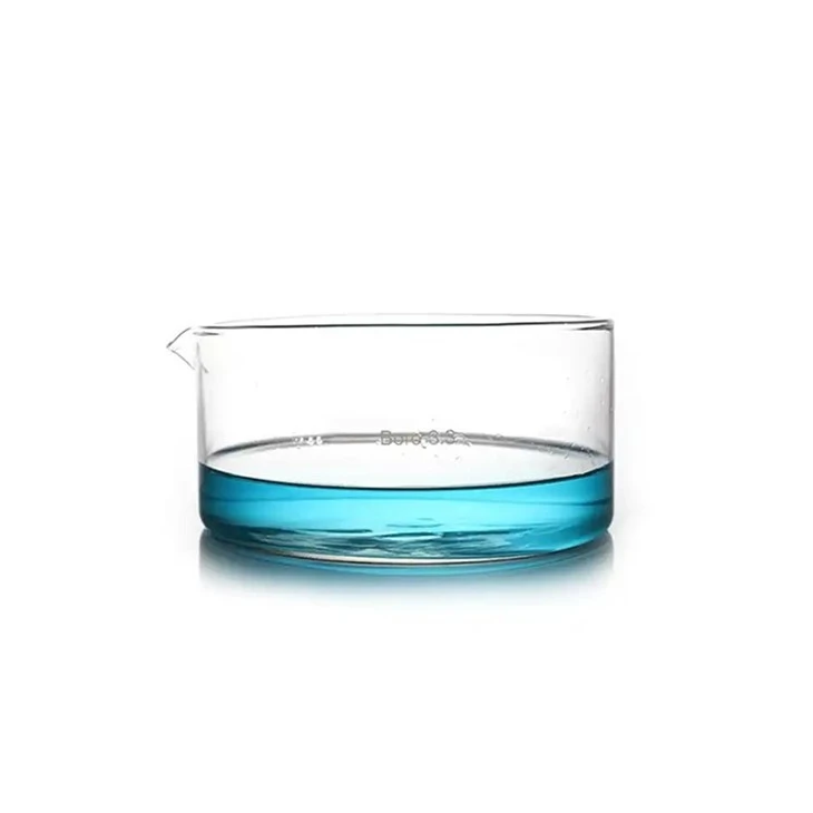Glass Crystallizing Dish With Spout Glass Crystallizing Dish With Spout